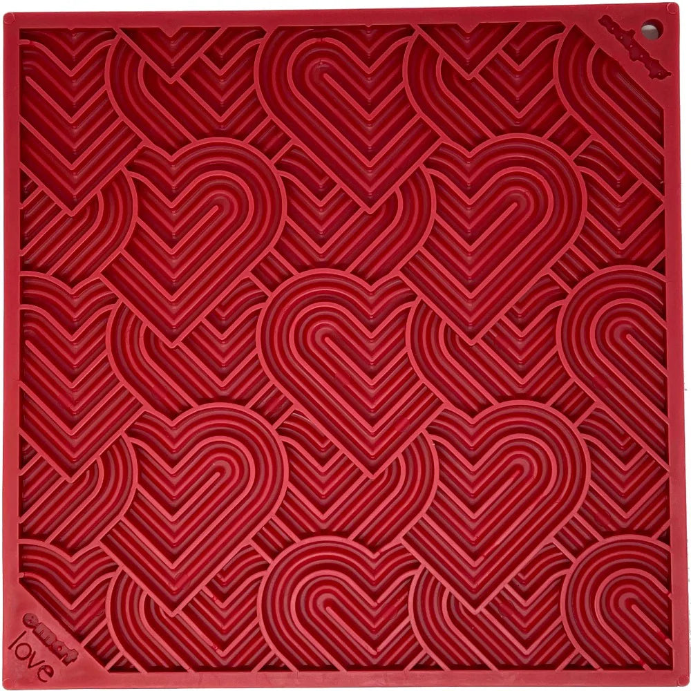 best turtle dock floating platform Heart Design "Love" eMat Enrichment Lick Mat