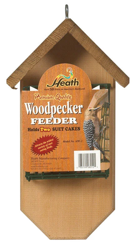 extra-soft dog sleeping bag Heath  Woodpecker  2  Wood  Suet  Bird Feeder  2 ports