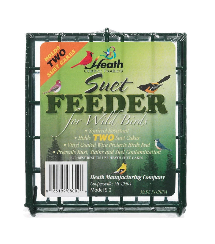 chew-proof leash for large dogs Heath  Wild Bird  1  Metal  Suet  Bird Feeder  2 ports