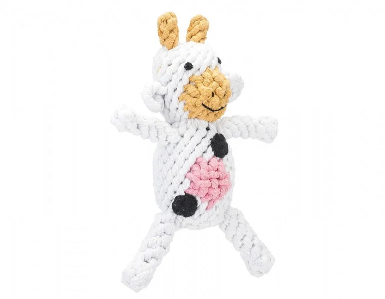 best chew toys for aggressive chewers Jax & Bones Claire the Cow 9" L