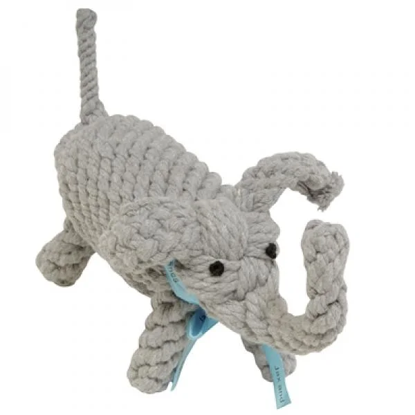 soft plush cat bed cave Jax & Bones Coco the Elephant 10" L
