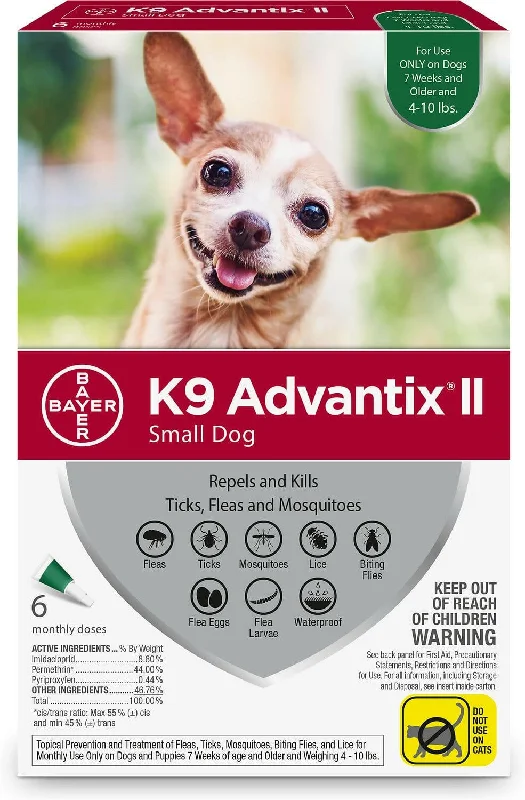 best dog brush for double coat K9 Advantix II for Small Dogs (4 -10 lbs) Green Box