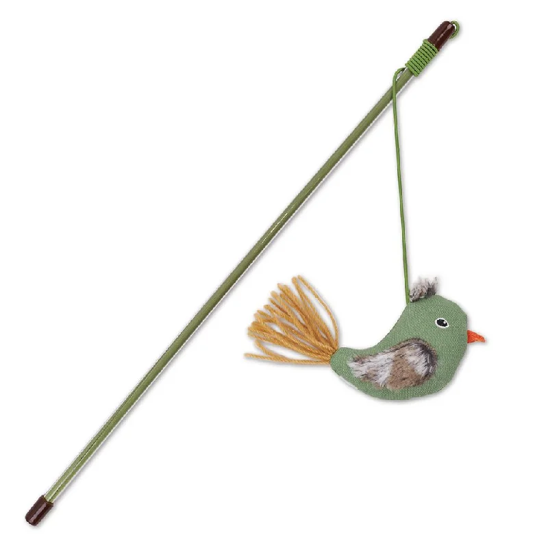 heavy-duty retractable dog leash Kazoo Fantail Bird Wand Cat Toy