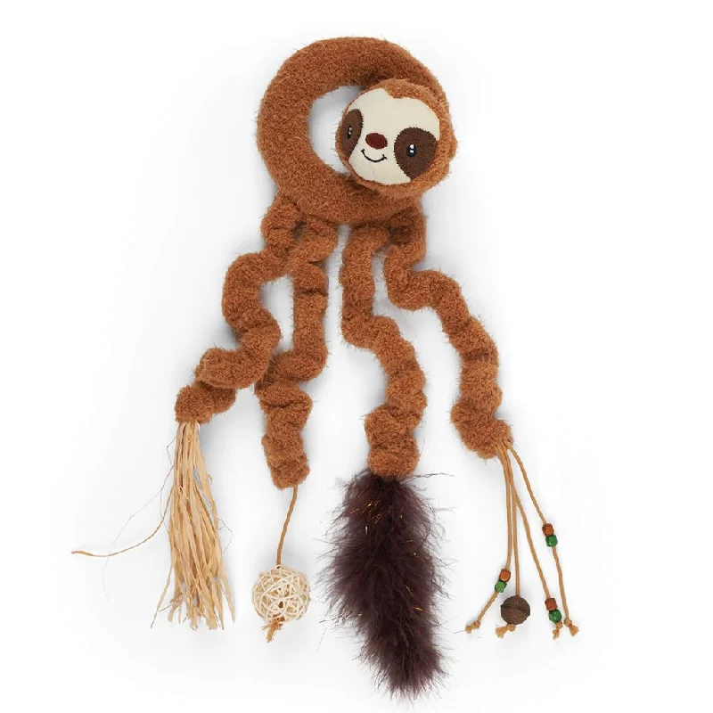 soft pet stairs for high couch Kazoo Long Legged Sloth Cat Toy
