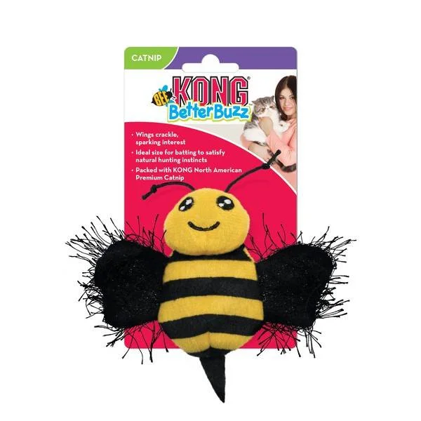 best bird feeder for cardinals KONG Better Buzz Bee Cat Toy