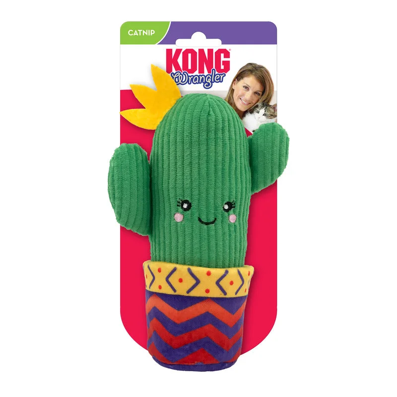soft padded dog booties for winter KONG Wrangler Cactus Cat Toy