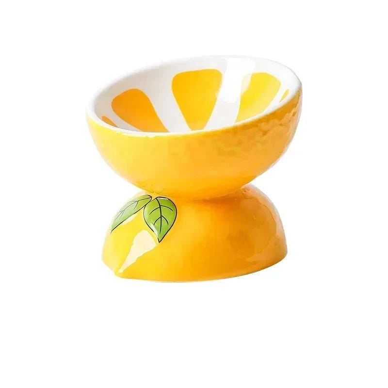 bird swing perch for parrots Lemon Ceramic Cat Bowl