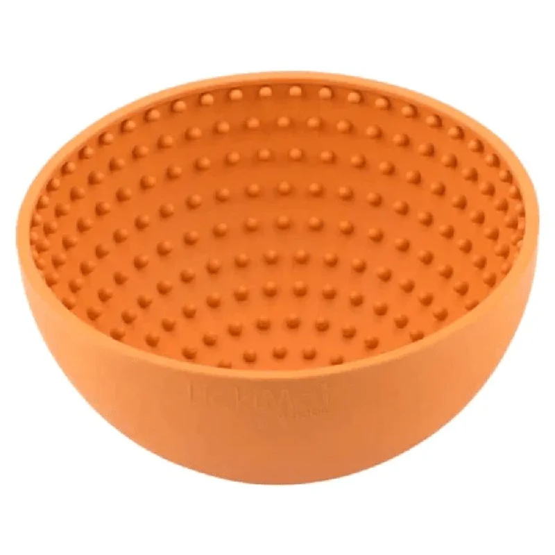 extra-soft pet snuggle blanket LickiMat Wobble Slow Feeder for Dogs (Orange)