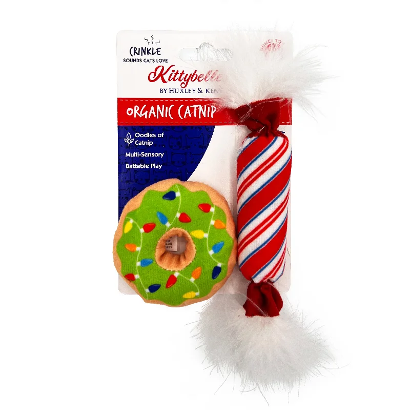 aquarium water filter sponge Lit Donut & Peppermint Candy 2pk Cat Toy