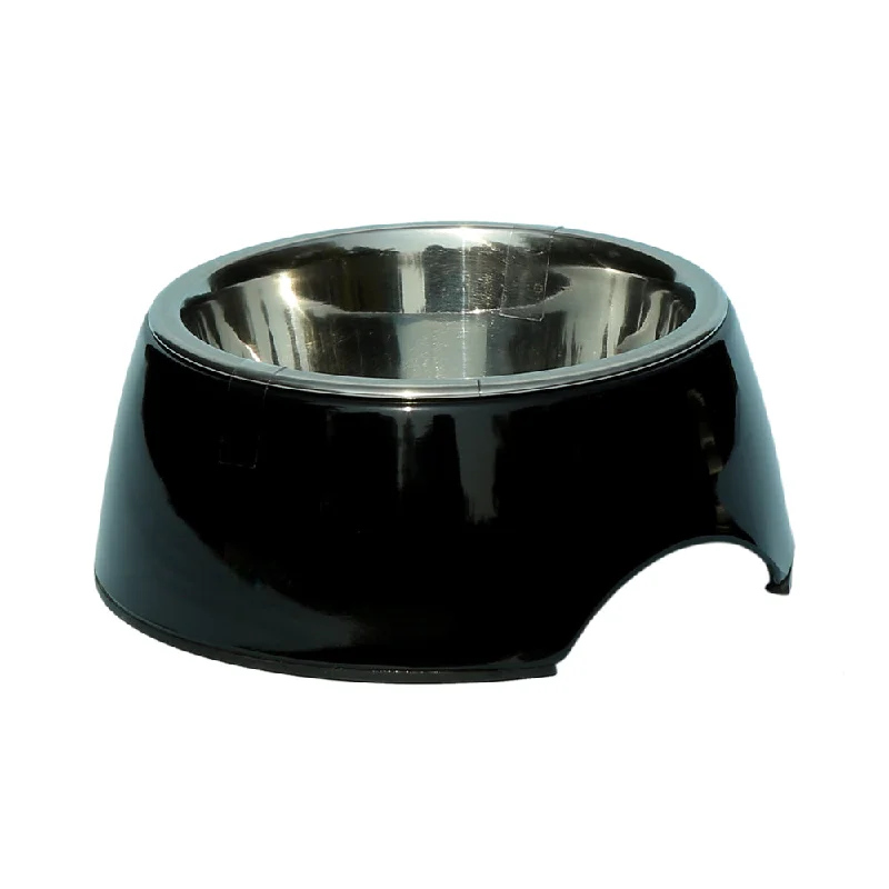 large rabbit playpen indoor Melamine Belly Bowl-Black