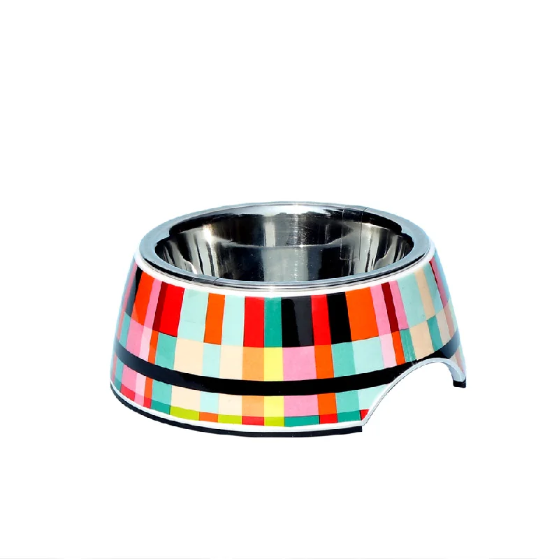 heated dog mat for winter Melamine Belly Bowl- Anti-Skid-Rainbow