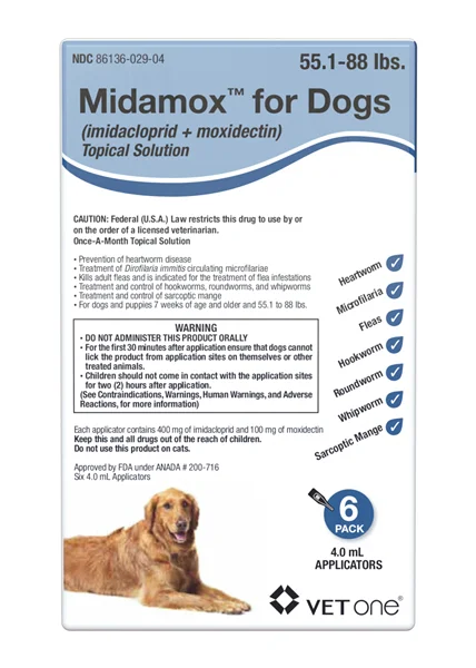 portable pet water dispenser Midamox Topical Solution for Dogs, 55.1-88 lbs, Blue Box portable pet water dispenser Midamox Topical Solution for Dogs, 55.1-88 lbs, Blue Box
