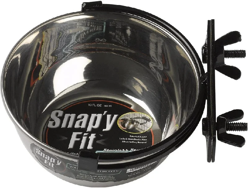 aquarium fish net fine mesh Midwest Stainless Steel Snap'y Fit Water and Feed Bowl