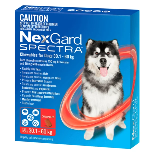 best floating fish food pellets NexGard Spectra 30 - 60kg Red
