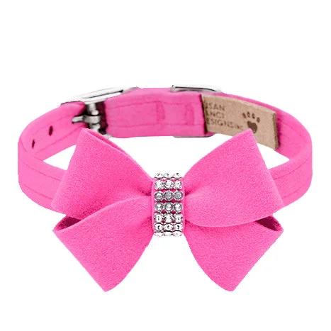 non-toxic reptile decor cave Nouveau Bow Collar: Pink Sapphire