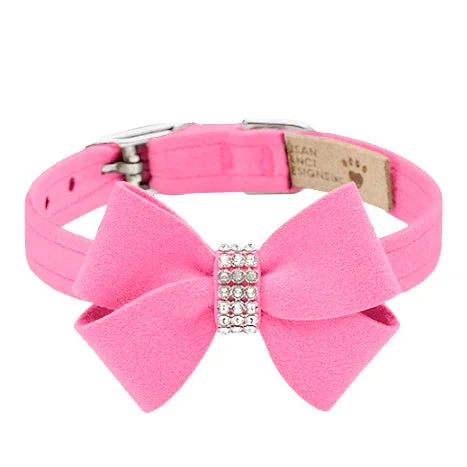 easy-clean bird cage with tray Nouveau Bow Collar: Perfect Pink