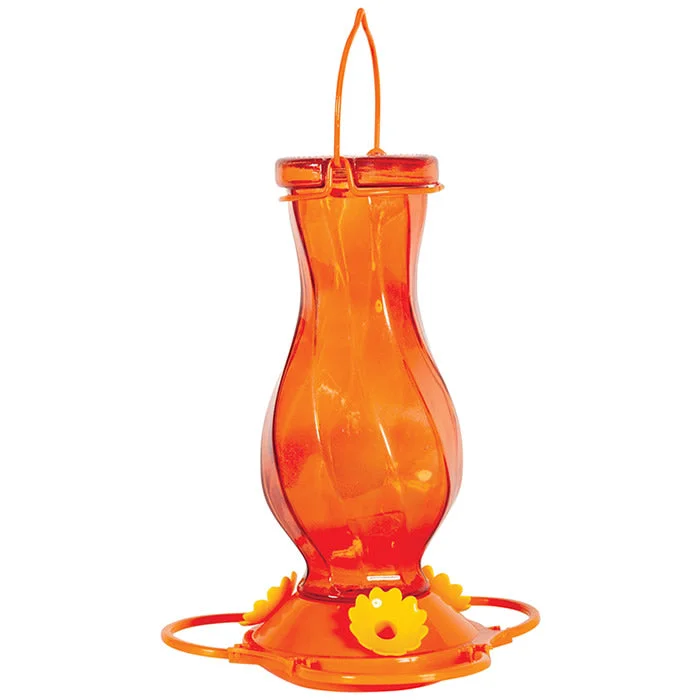 dog stairs for high bed Orange Twist Glass Oriole Feeder