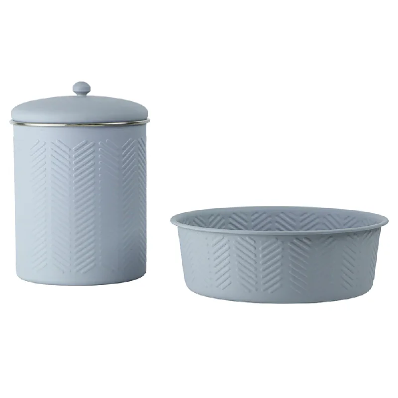no-slip dog food bowl silicone base Pawpourri Chevron Emboss Treat Jar and Bowl Set for Dogs and Cats (Grey) no-slip dog food bowl silicone base Pawpourri Chevron Emboss Treat Jar and Bowl Set for Dogs and Cats (Grey)