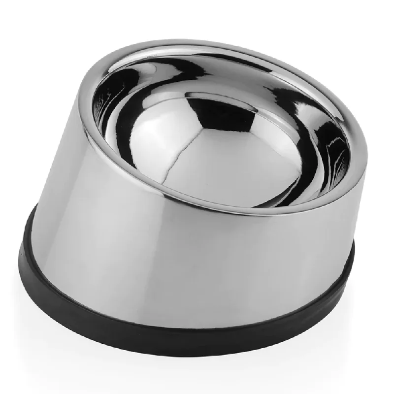 rabbit litter box with high walls Pawpourri Stainless Steel Tilted Bowl for Dogs and Cats rabbit litter box with high walls Pawpourri Stainless Steel Tilted Bowl for Dogs and Cats