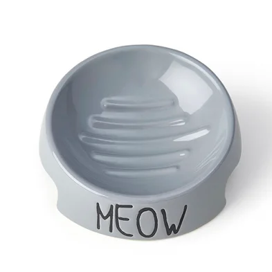 soft plush cat bed cave PetRageous® Meow Inverted Bowl 5" Cat Bowl