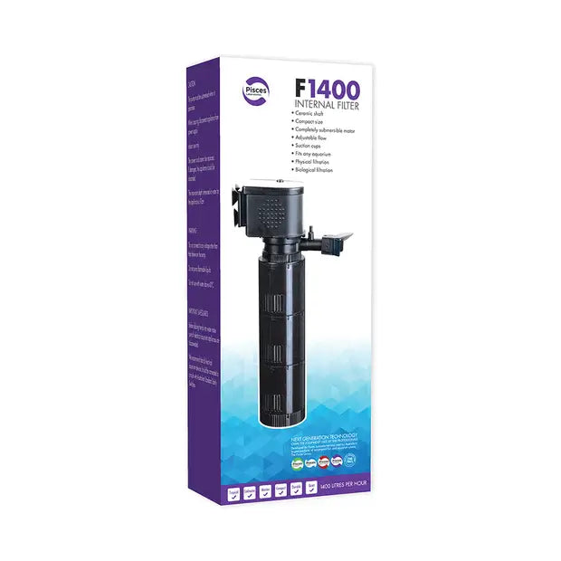 fish tank heater adjustable PISCES INTERNAL FILTER F1400