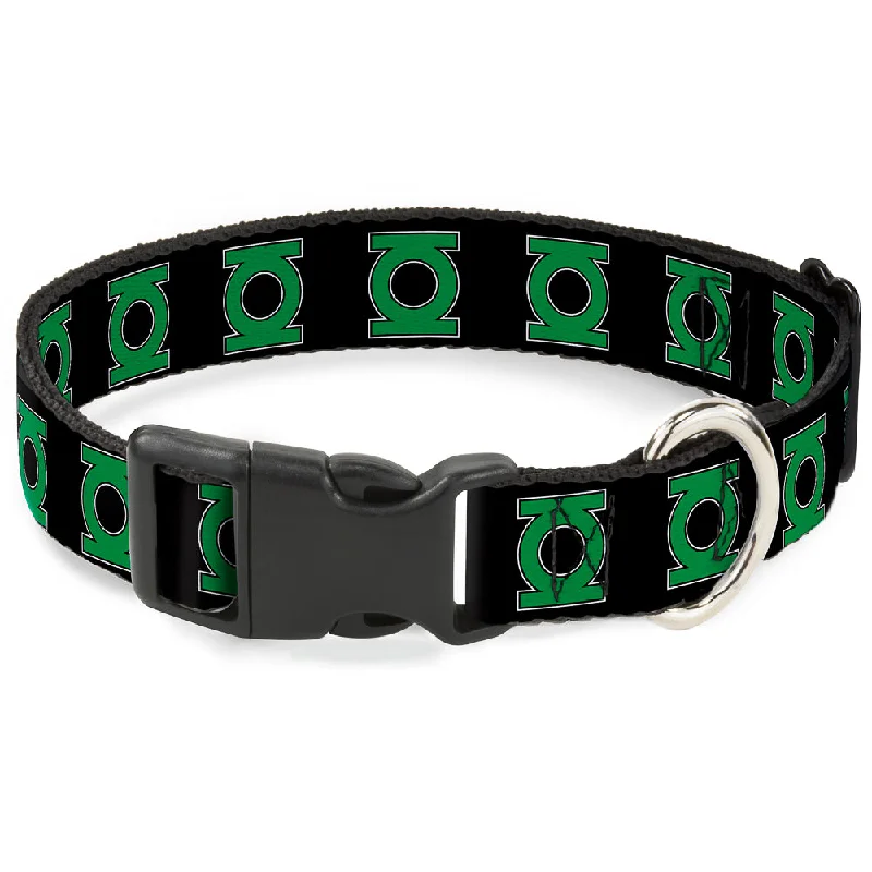 best betta fish tank setup Plastic Clip Collar - Green Lantern Logo Black/Green