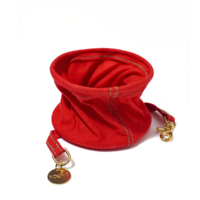 fish breeding box floating Red Cotton Canvas Collapsible Cat & Dog Water Bowl