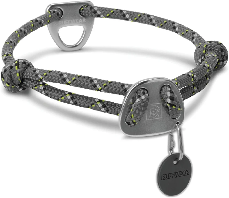 hamster hideout natural wood Ruffwear Rope Collar Gray