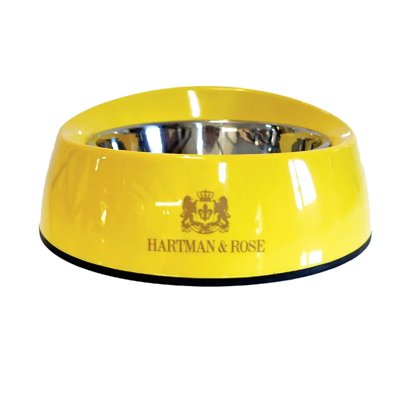 parrot cage with rolling stand H&R Canary Yellow Melamine Dog Bowl