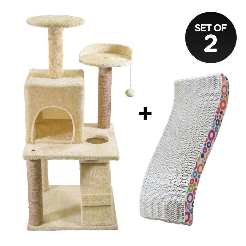 small pet travel carrier bag Skatrs Kitty Kastle Multi Level Cat Tree with Condo, Scratching Post, Platform and Ladder Toy and Satisfying Wave Cat Scratcher with 2g Premium Catnip Combo small pet travel carrier bag Skatrs Kitty Kastle Multi Level Cat Tree with Condo, Scratching Post, Platform and Ladder Toy and Satisfying Wave Cat Scratcher with 2g Premium Catnip Combo