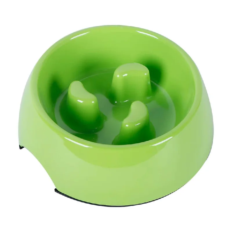waterproof dog leash for large dogs Slow Feeder Melamine Dog Bowl - Green
