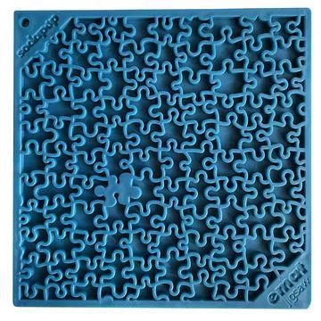 hamster cage with deep plastic base SodaPup Licking Mat Blue Jigsaw