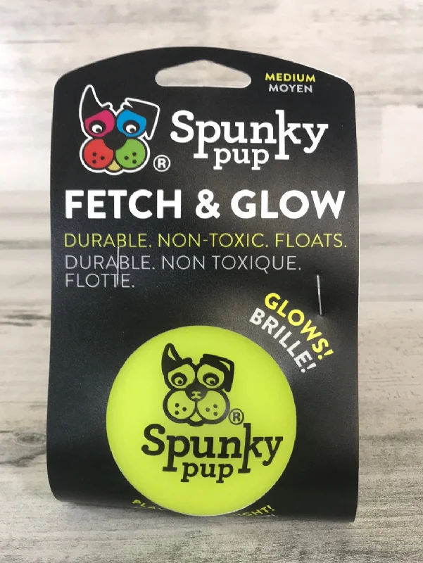 cat grass growing kit organic Spunky Pup Fetch and Glow Ball Medium