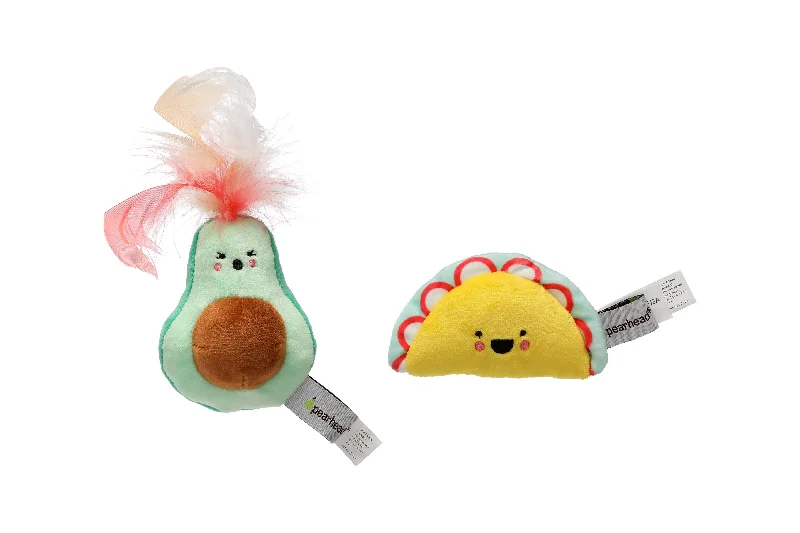 chew proof rabbit water bottle Taco Cat Toys, Set of 2