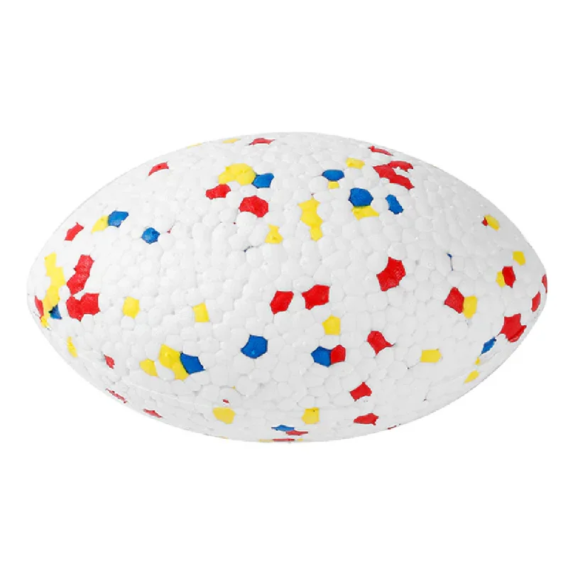best organic dog flea repellent Talking Dog Club Bloom Rugby Indestructible Heavy Chew Toy for Dogs (White)