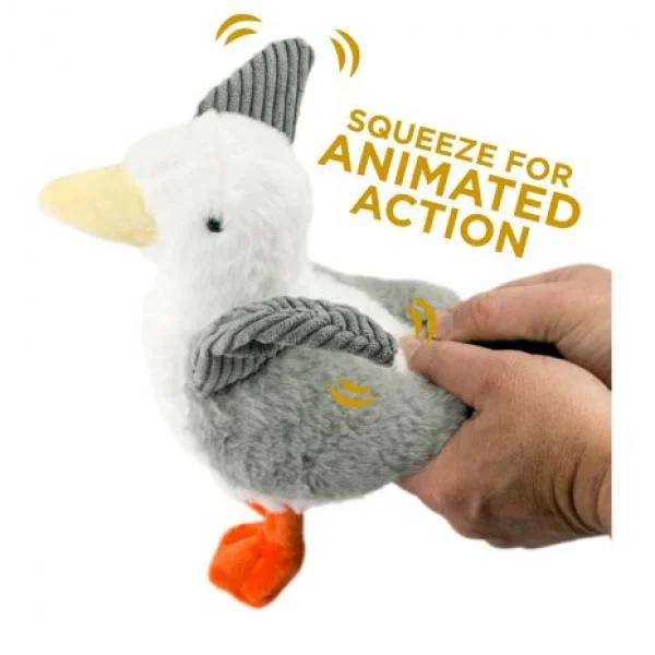 parakeet cage with accessories Tall Tails D Animated Seagull Toy