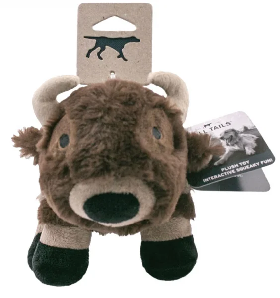dog seatbelt harness for car safety Tall Tails D Plush Squeaker Buffalo