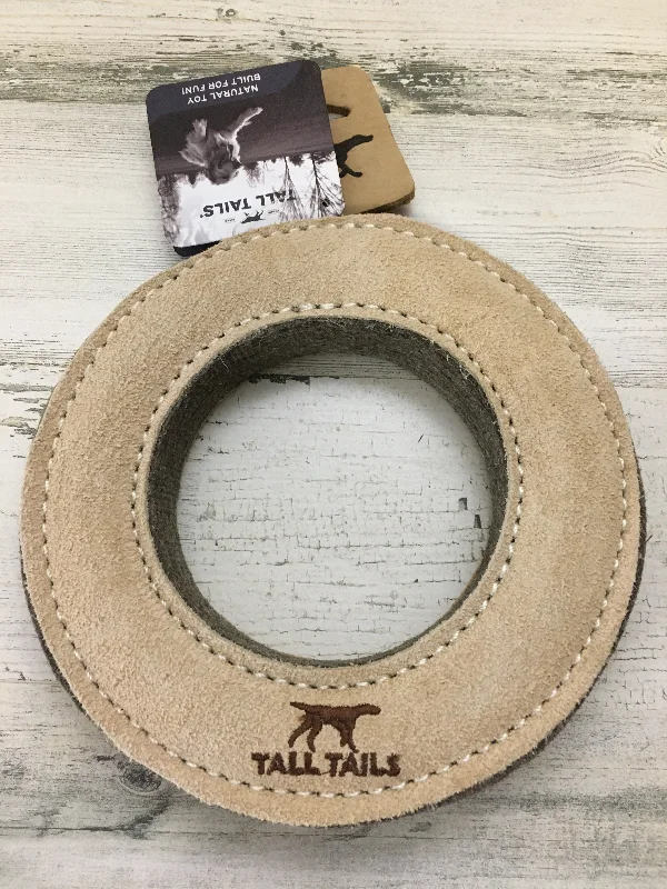 best dog joint supplement glucosamine Tall Tails Natural Wool & Leather Ring Dog Toy, 7"