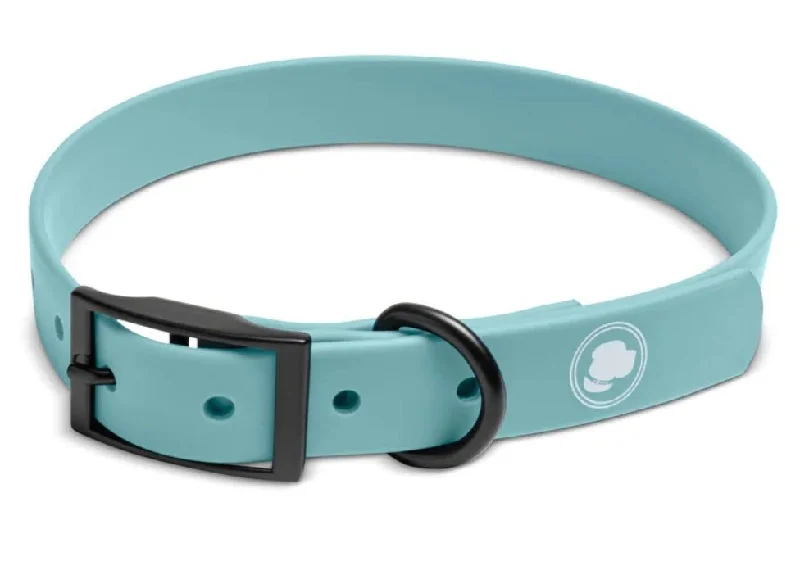 extra wide pet gate retractable The Modern Dog Company Collar Dusty Blue