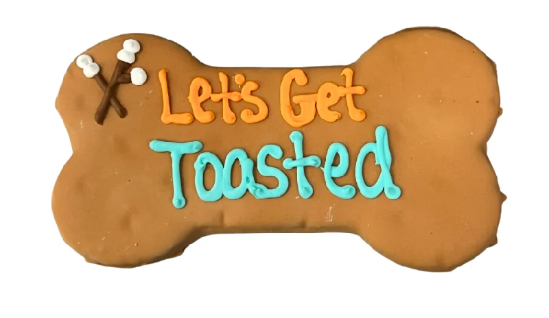 flea treatment for cats natural Let's Get Toasted Dog Treat Bone