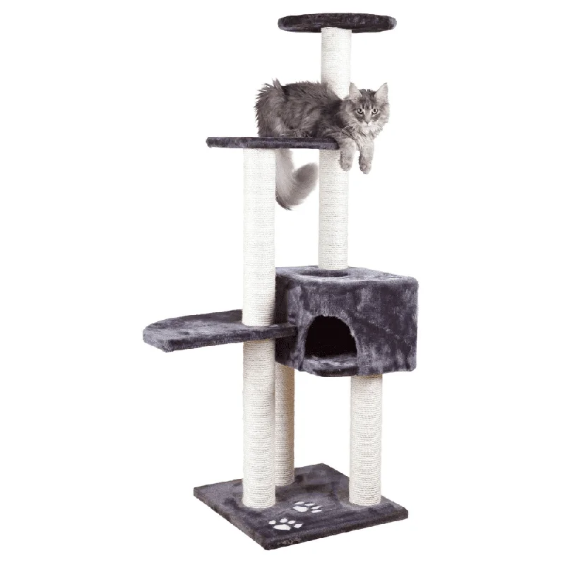 best UVB bulb for bearded dragons Trixie Alicante Scratching Tree for Cats (Grey)