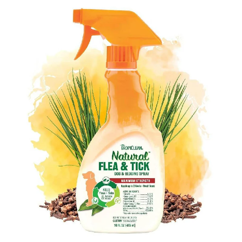 chew-resistant dog muzzle breathable Tropiclean Flea & Tick Dog & Bedding Spray (16 oz) chew-resistant dog muzzle breathable Tropiclean Flea & Tick Dog & Bedding Spray (16 oz)