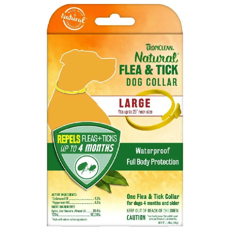 heated dog mat for winter Tropiclean Natural Flea & Tick Dog Collar For Large Dogs