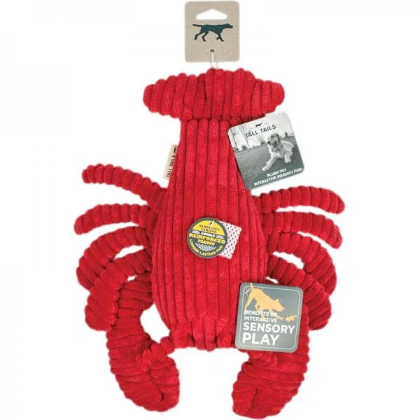 dog swimming pool foldable Tall Tails D Toy Crunch Lobster 14"