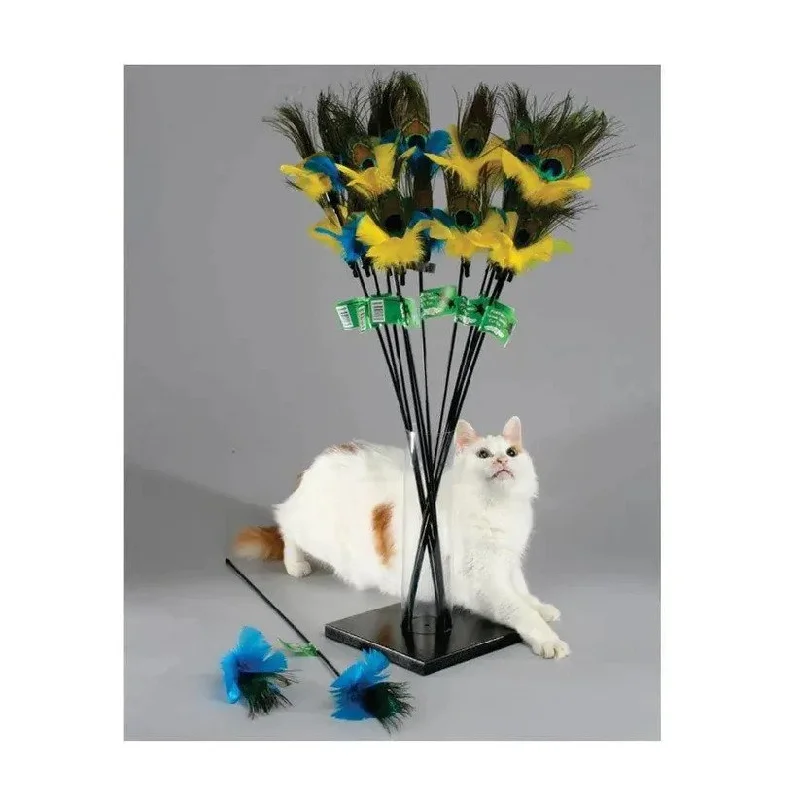 outdoor cat house heated waterproof Peacock Feather toy
