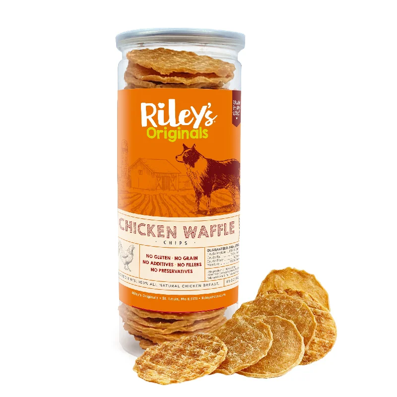 interactive dog toys for boredom Waffle Chicken Chips (5.5oz)