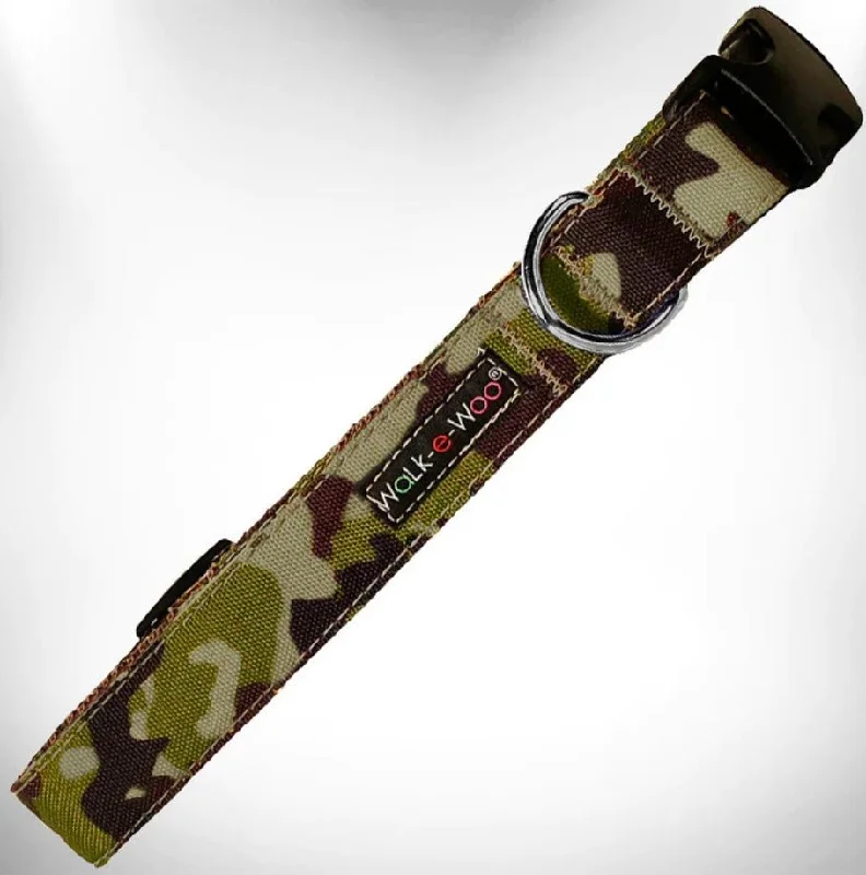 durable waterproof pet carrier backpack Walk-e-Woo Collar Camo