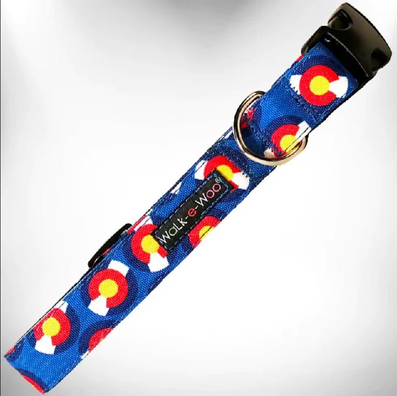 anti-anxiety pet calming vest Walk-e-Woo Collar Colorado Blue