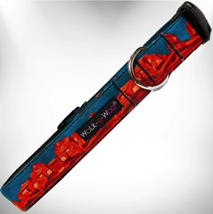 automatic dog door sensor-activated Walk-e-Woo Collar Red Rocks