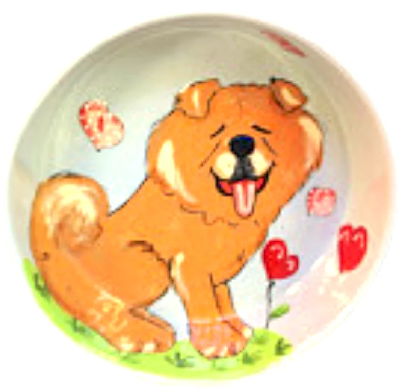 soft dog harness for small dogs Whimsical Chow Chow Bowl